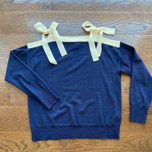J. Crew Shoulder Tie Sweater